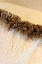 Boucle Cushion with Fringe