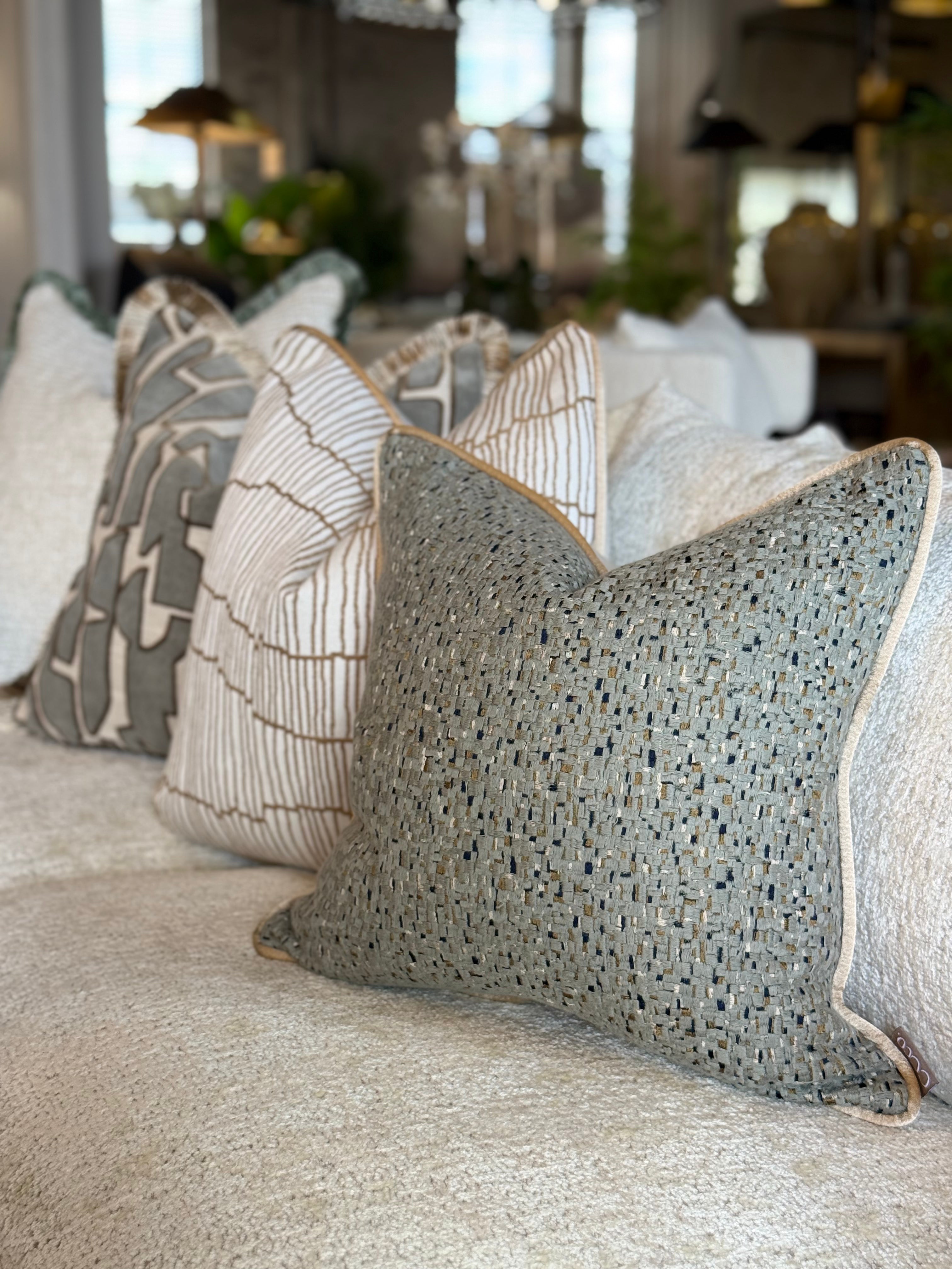 Tanira Jadeite Cushion