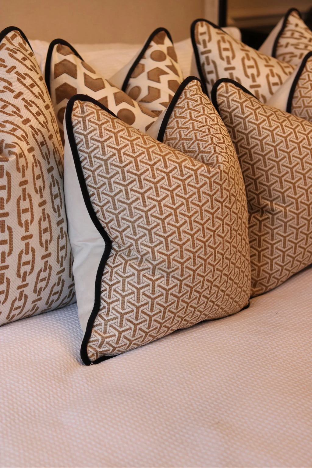 Andrew Martin 'Monte Almond' Cushion