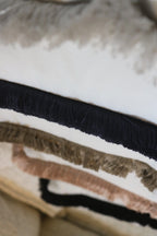Boucle Cushion with Fringe