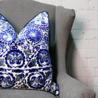 Andrew Martin 'Iznik Cobalt' Cushion