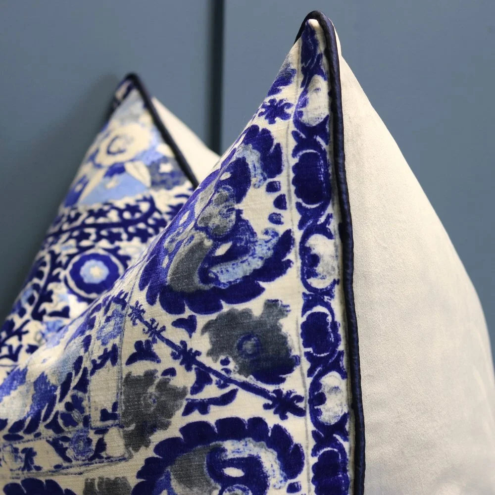 Andrew Martin 'Iznik Cobalt' Cushion