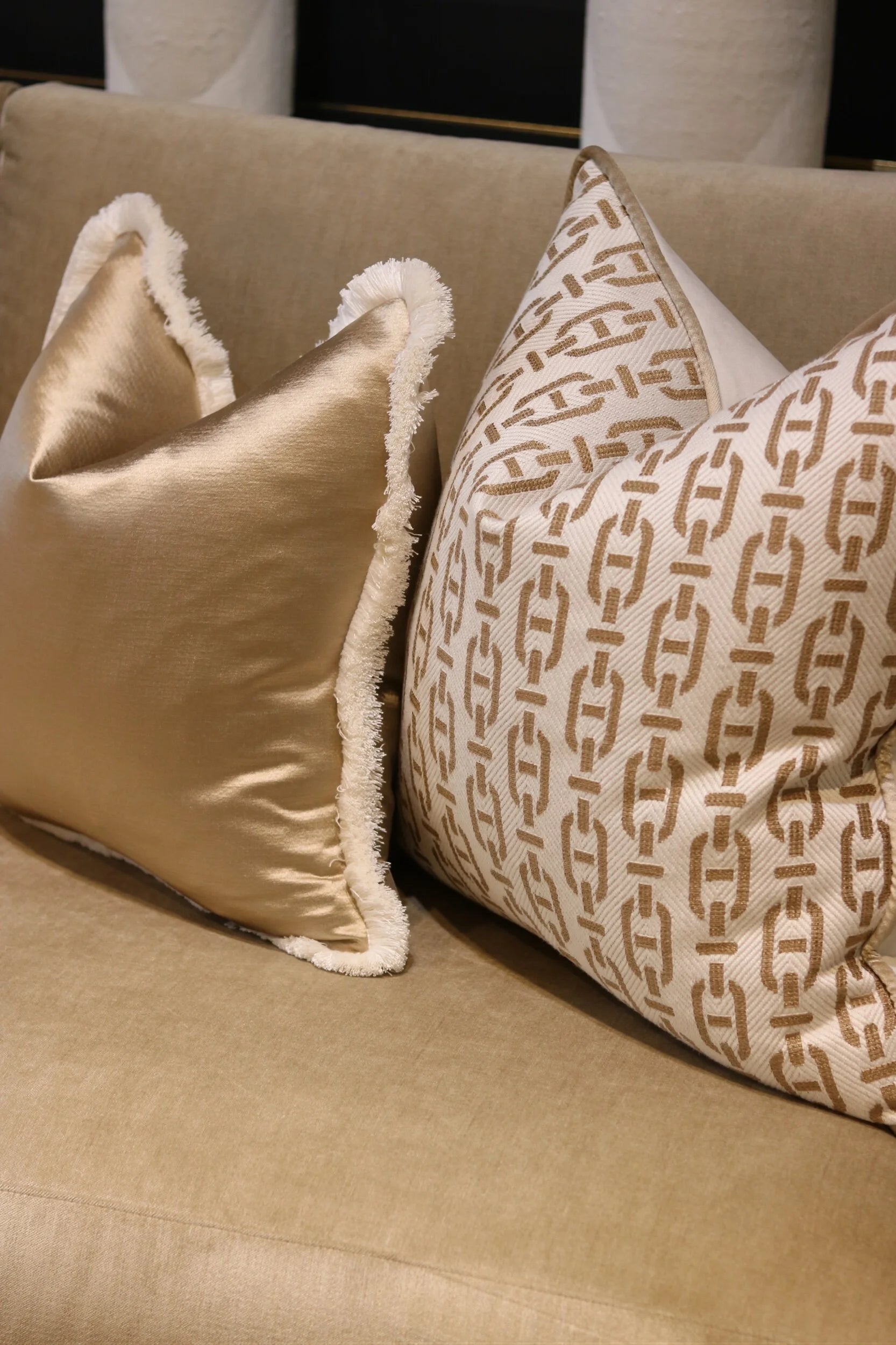 Andrew Martin 'Burlington Tan' Cushion Set