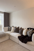 Textured Neutral Sofa Cushion Set