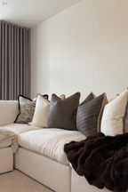 Textured Neutral Sofa Cushion Set