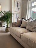 Champagne & Black Sofa Cushion Set
