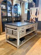 Ex-Display Blue Stone Top Kitchen Utility Unit