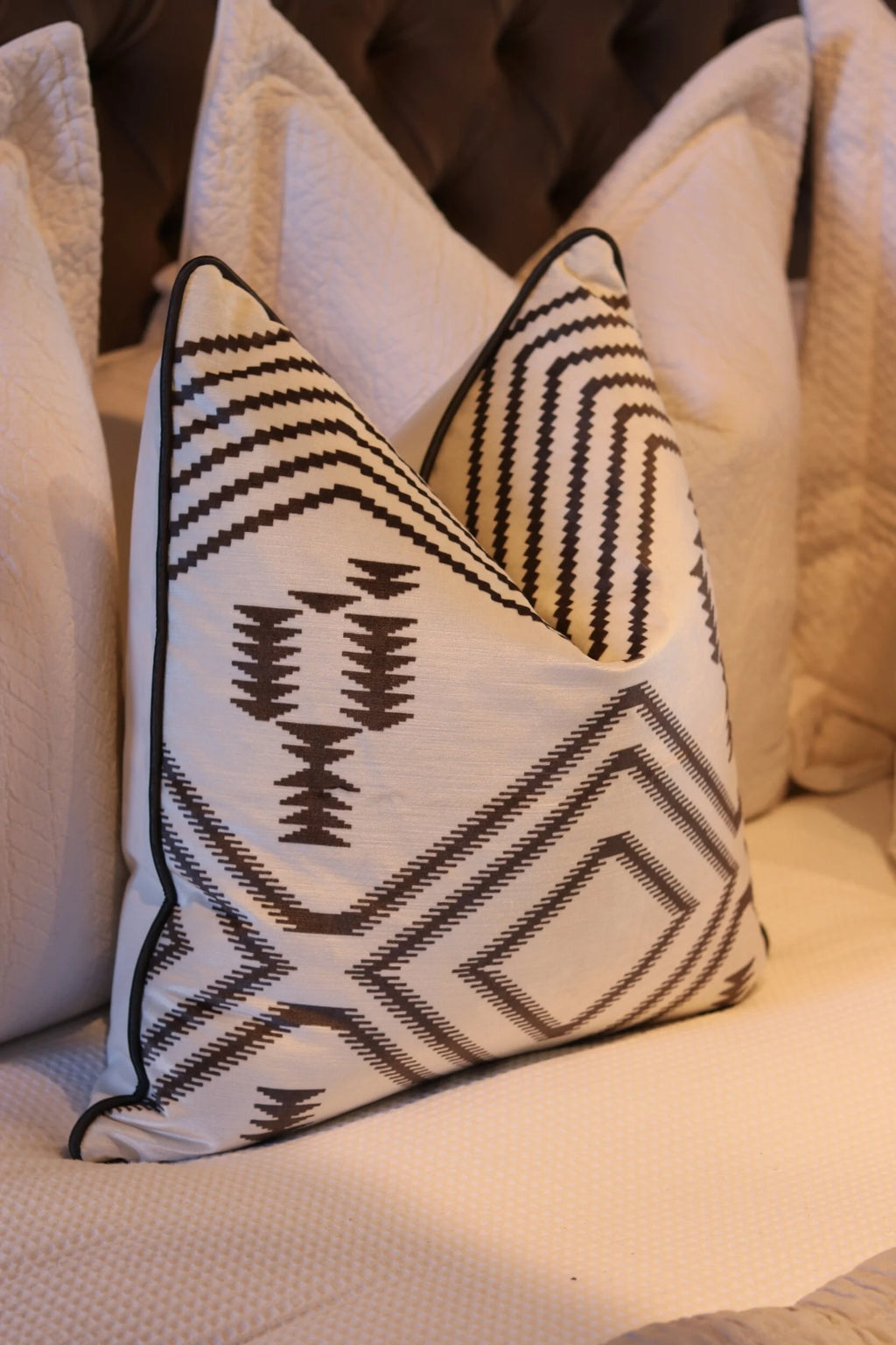 Andrew Martin 'Navaho Grey' Cushion