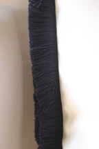 White Flat Velvet Cushion with Fringe