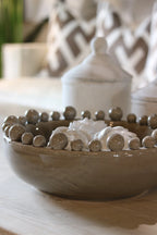 Grey Bobble Edged Bowl