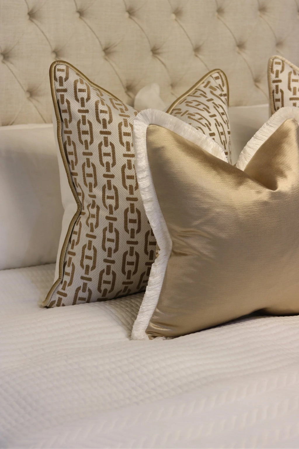 Gold Satin Cushion