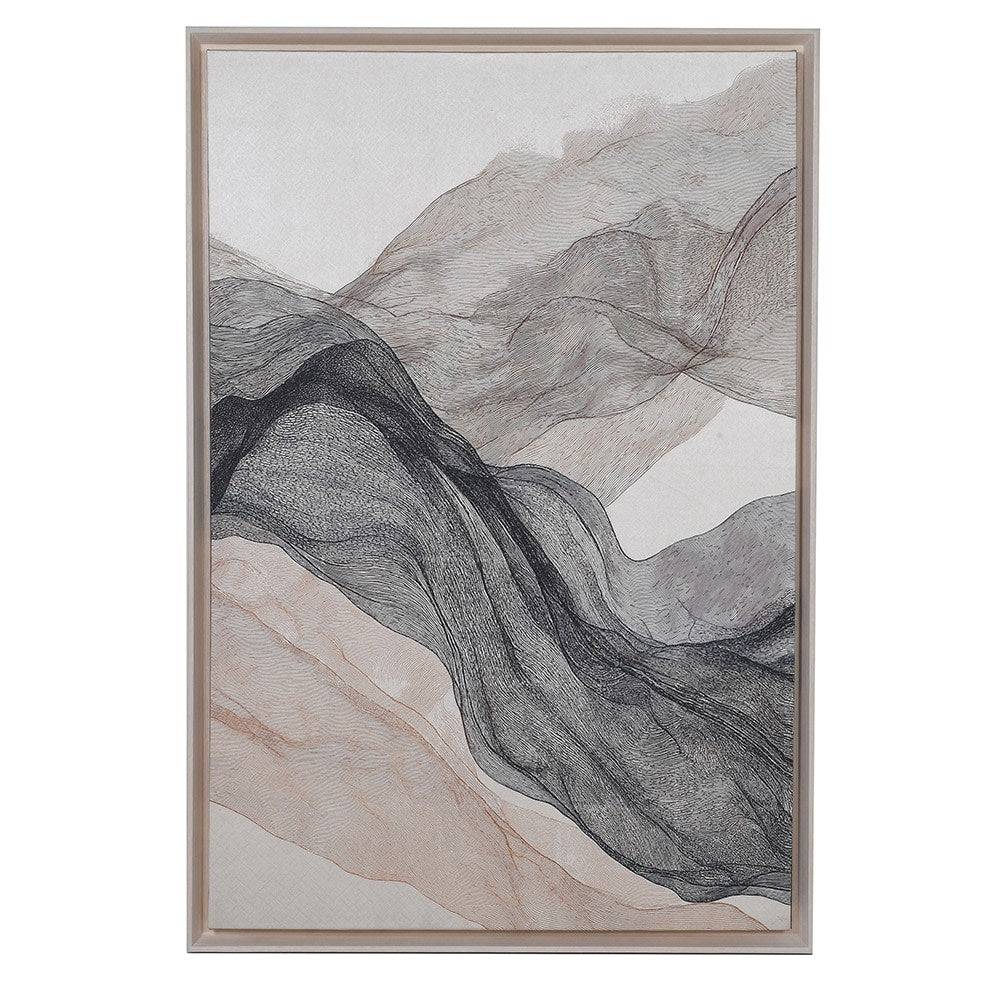Ethereal Linen Framed Canvas