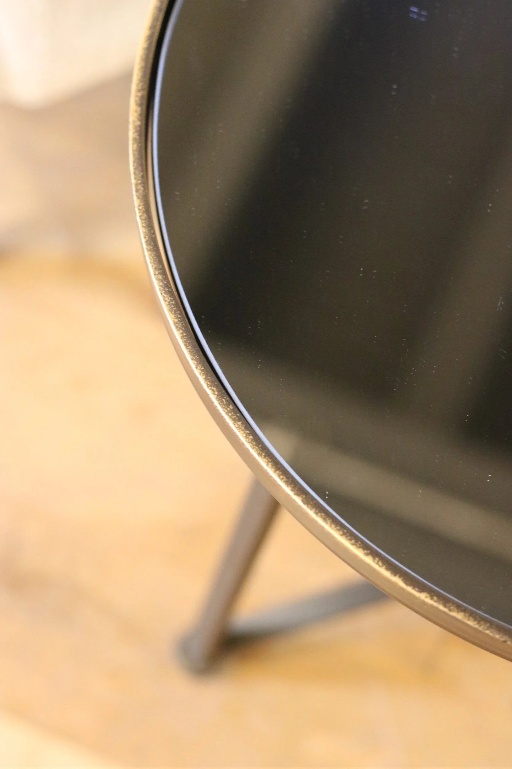 Set of 2 Mirror Top Side Tables
