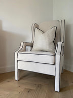 Iris Monochrome Piped Armchair