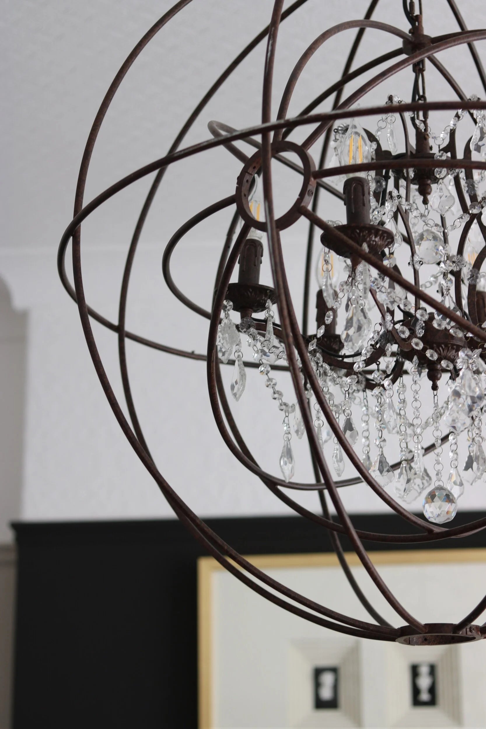 Metal Sphere Chandelier