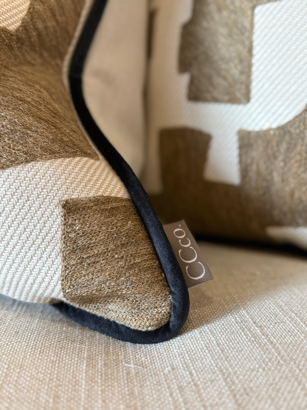 Jigsaw Tobacco Cushion