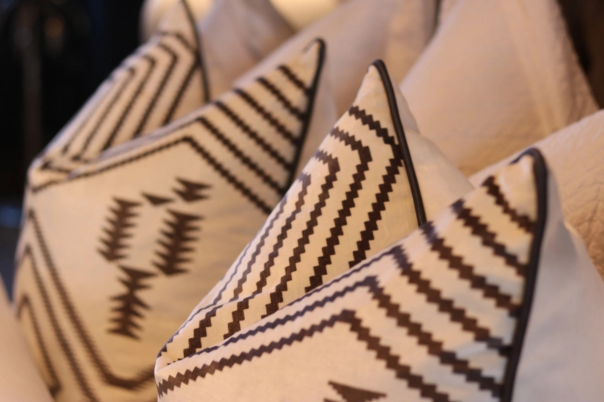 Andrew Martin 'Navaho Grey' Cushion