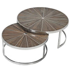 Set of 2 Reclaimed Elm Nest of Tables
