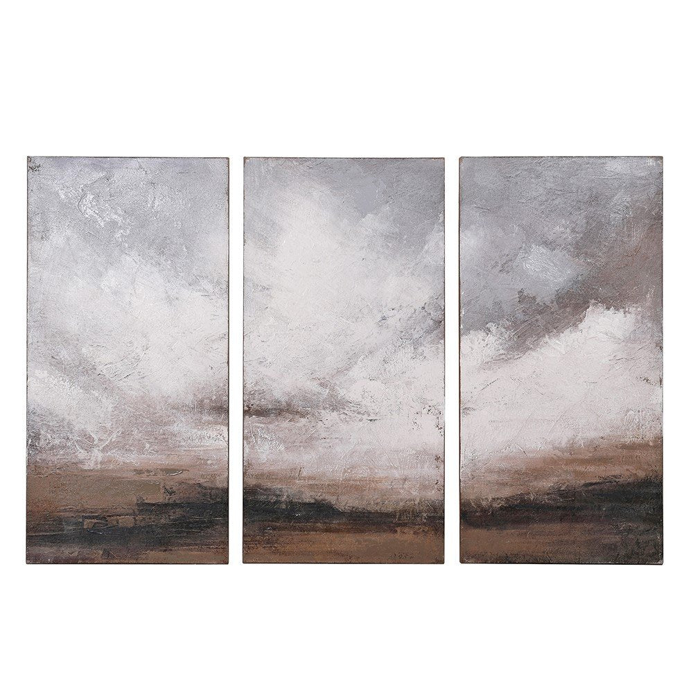 Set of 3 Moody Landscape Canvases