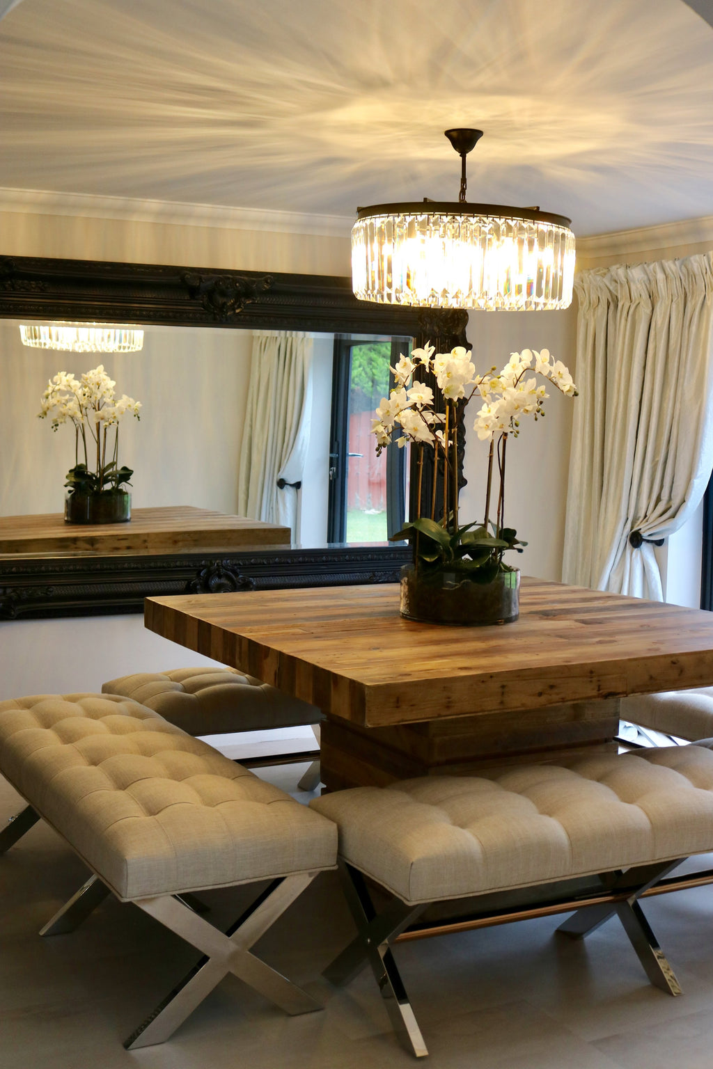 Round Crystal Chandelier
