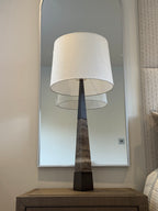 Tapered Marble Table Lamp with Shade