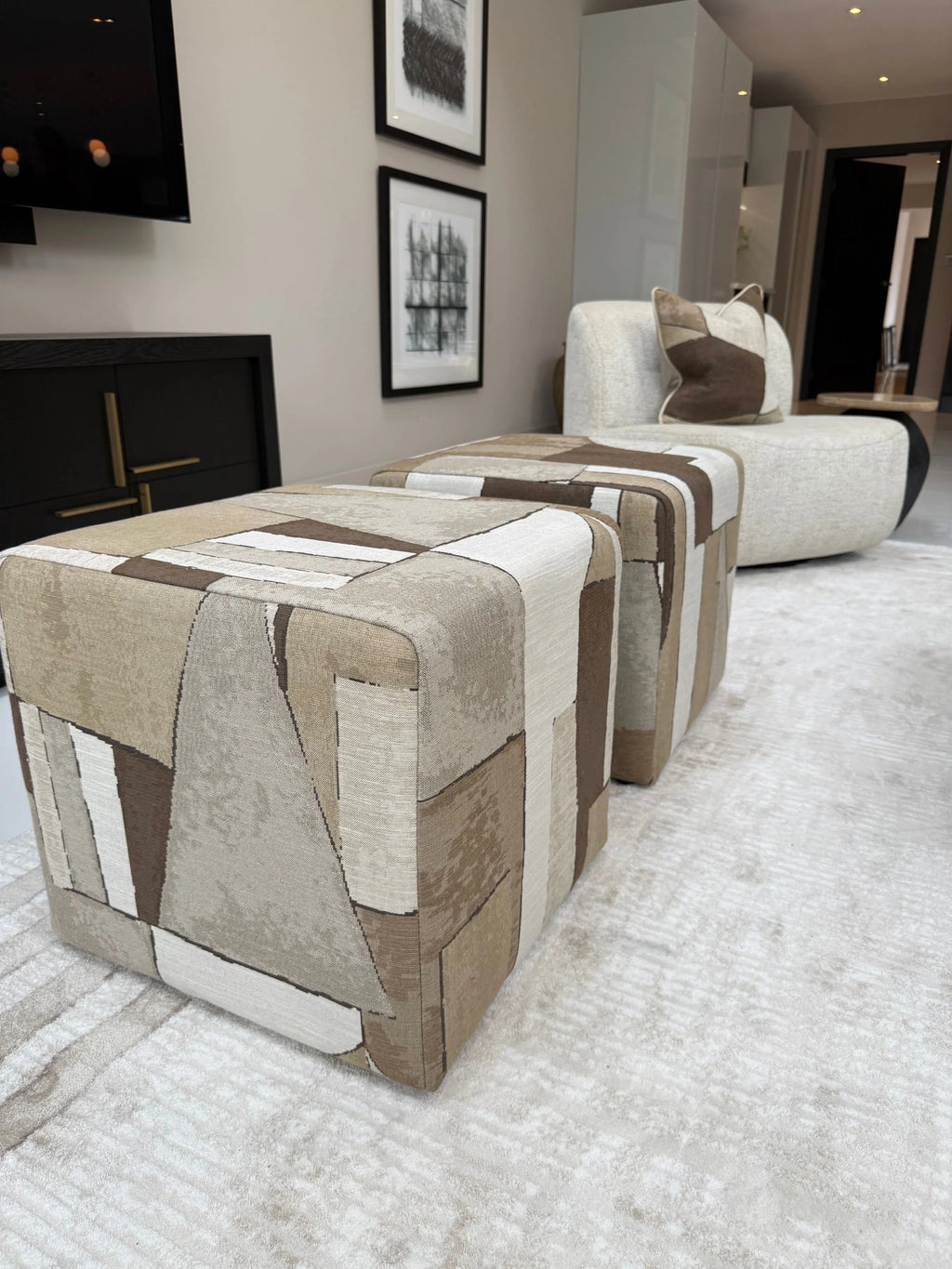 Cubilete Natural Cube Footstool