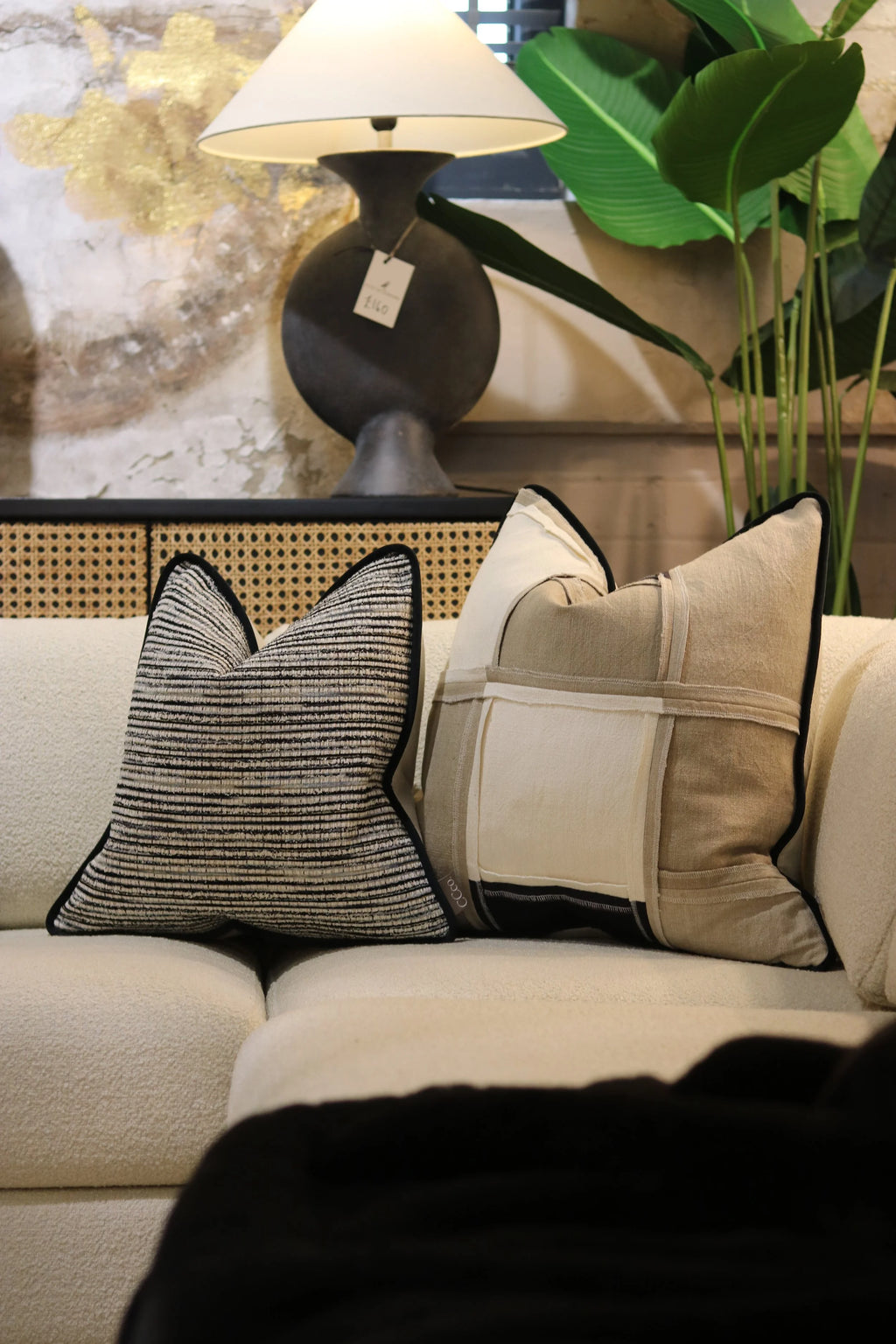 Reclaim Reversible Monochrome Cushion