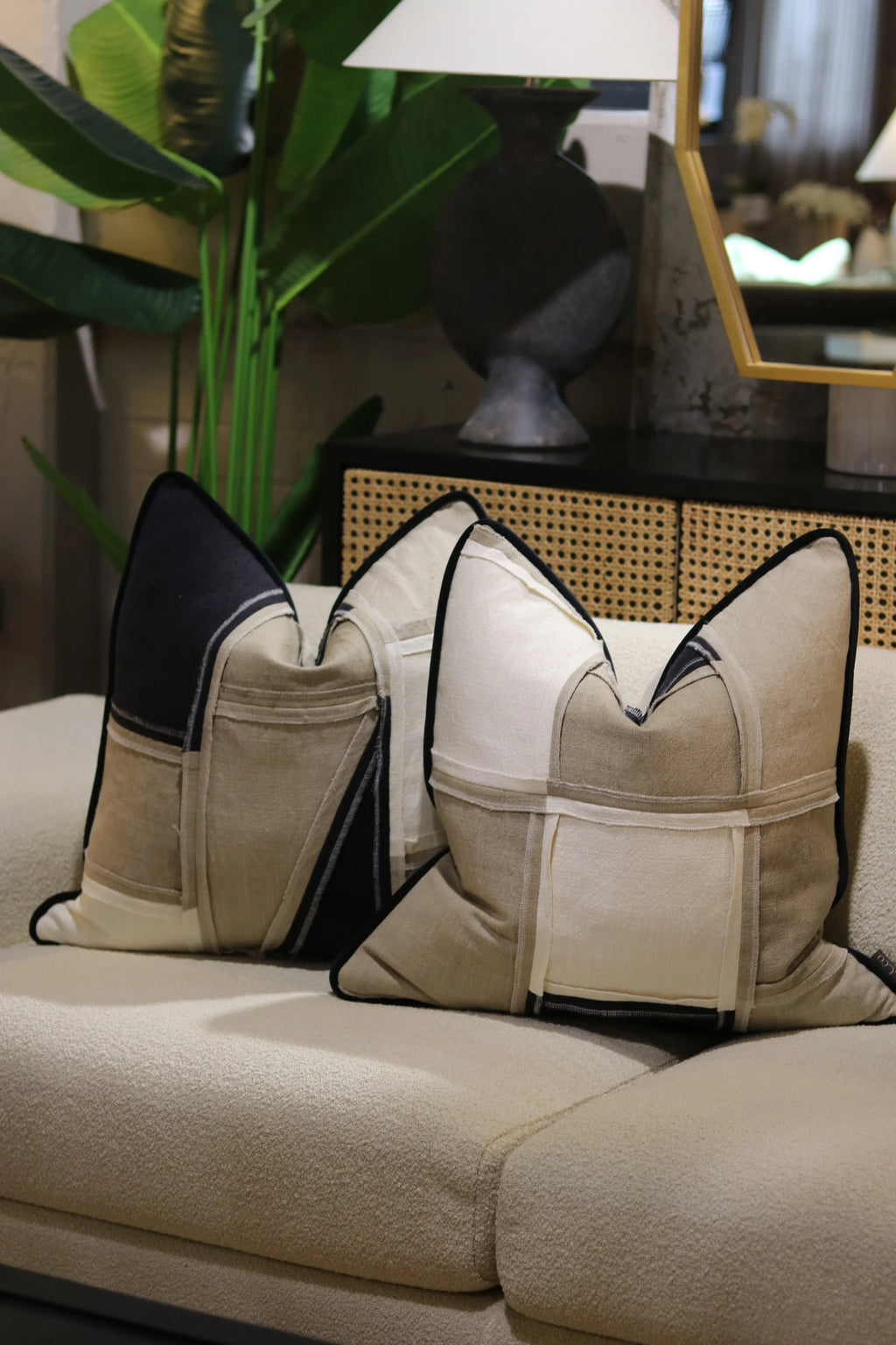 Reclaim Reversible Monochrome Cushion