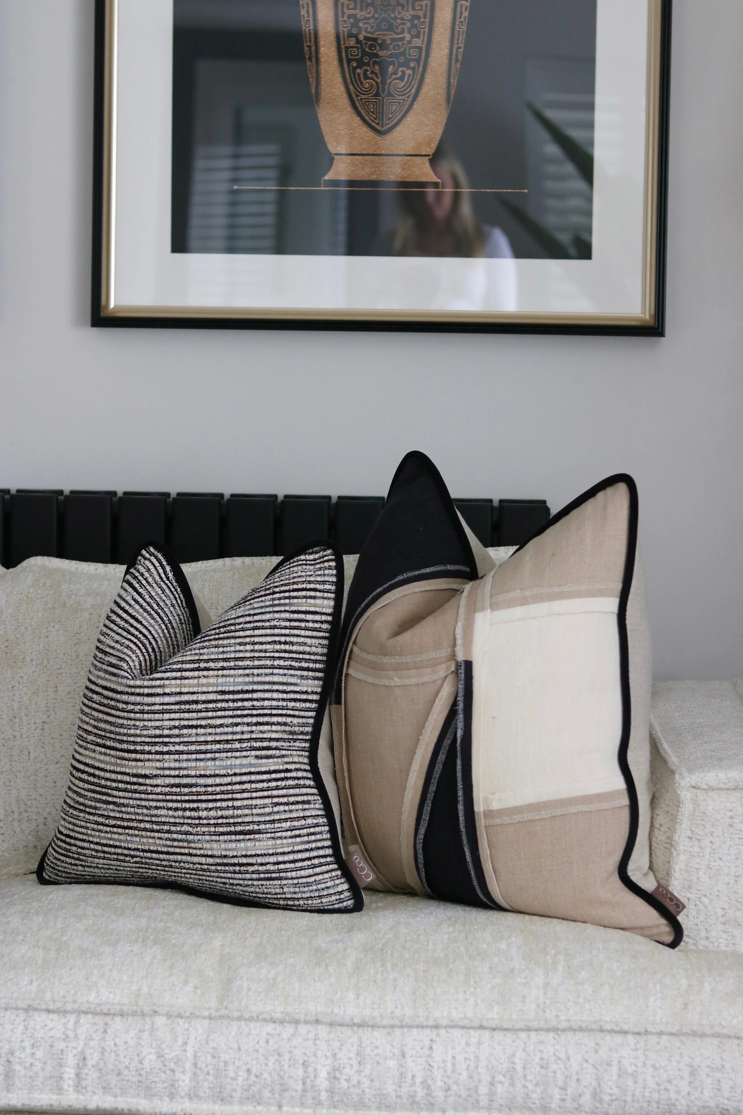 Reclaim Reversible Monochrome Cushion