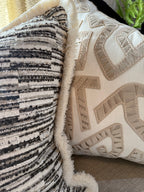 Jenga Charcoal Cushion