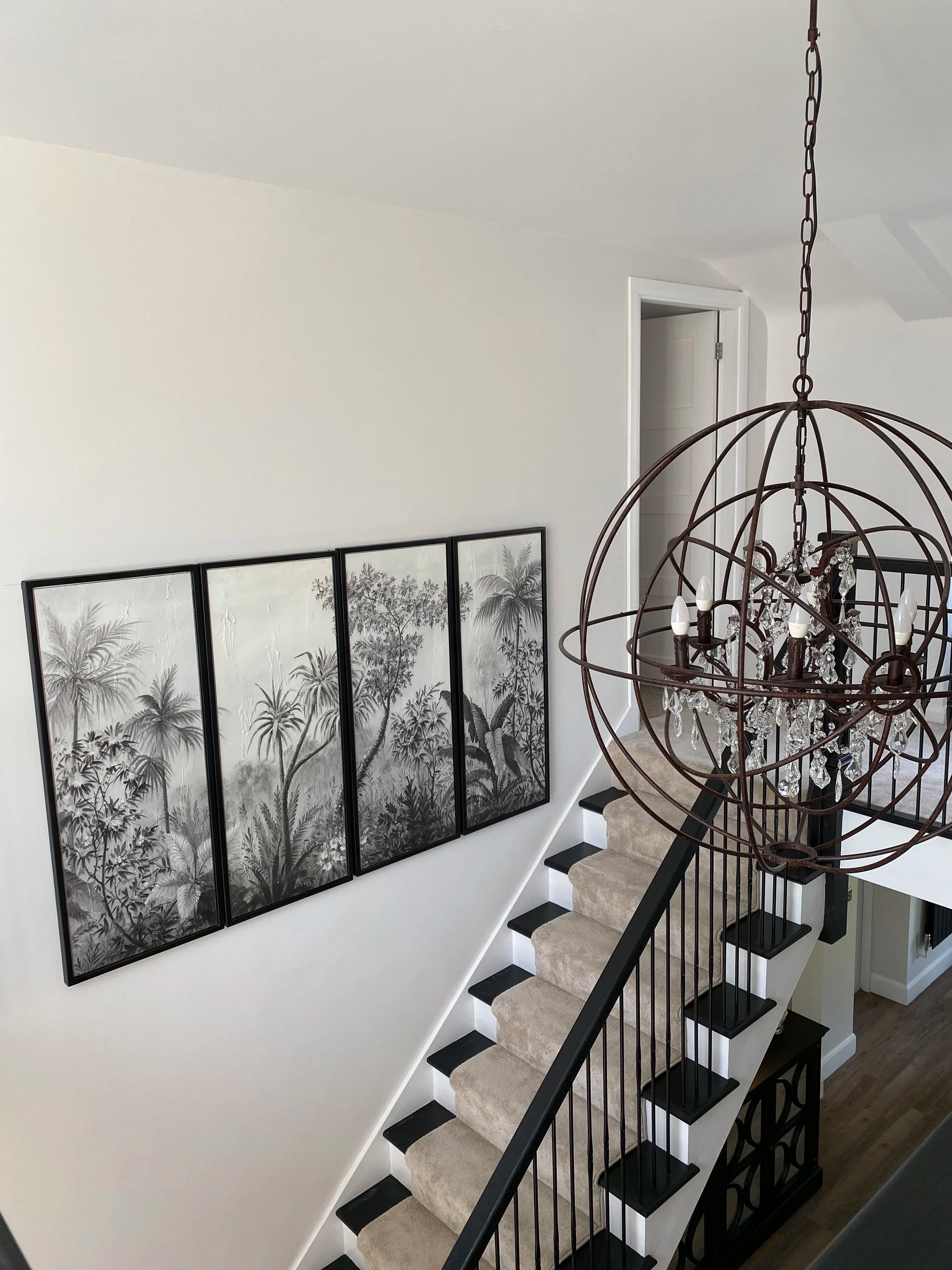 Metal Sphere Chandelier