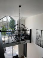 Metal Sphere Chandelier