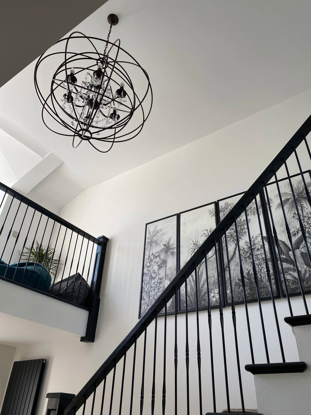 Metal Sphere Chandelier