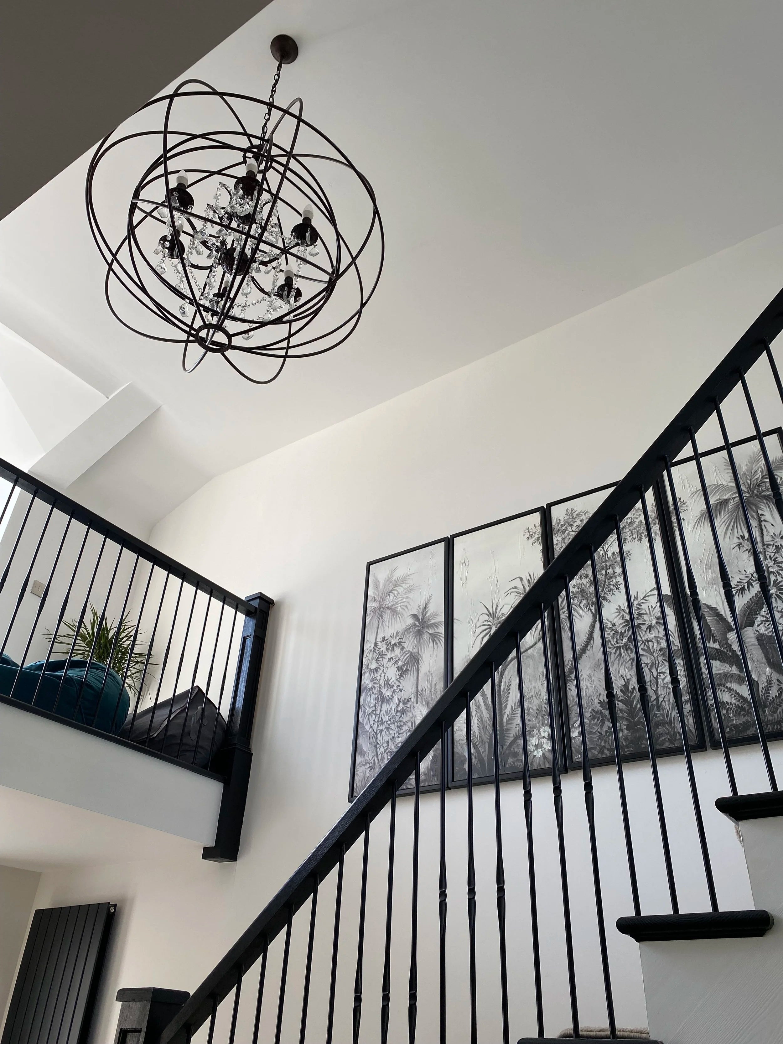 Metal Sphere Chandelier