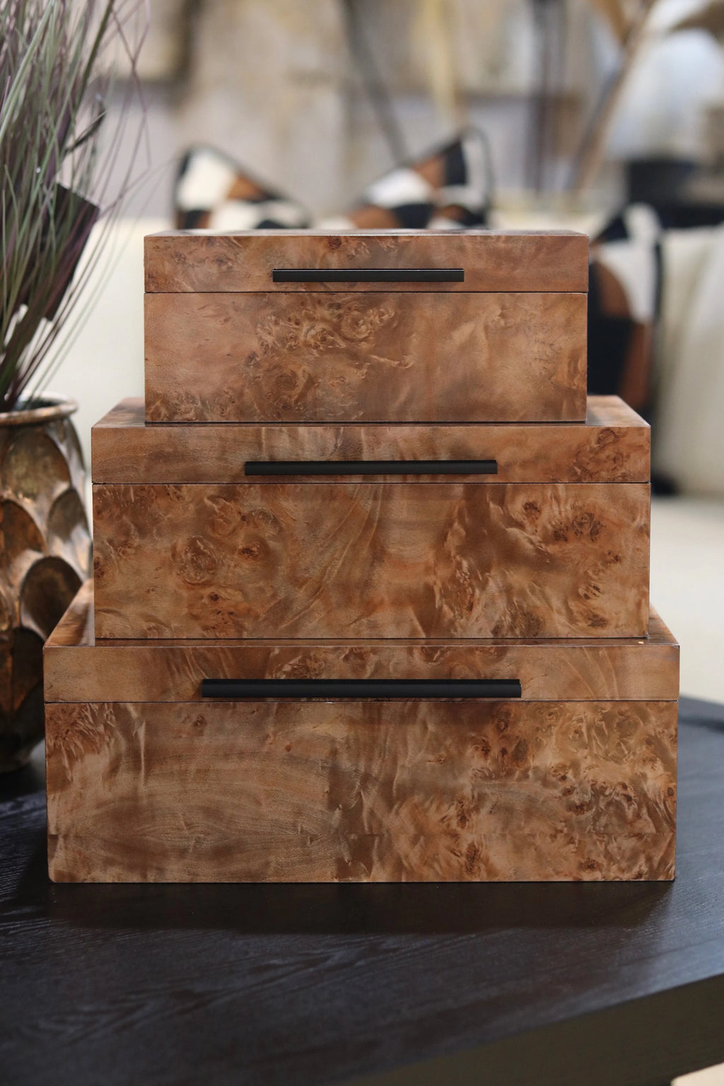Set of 3 Marble Effect Boxes