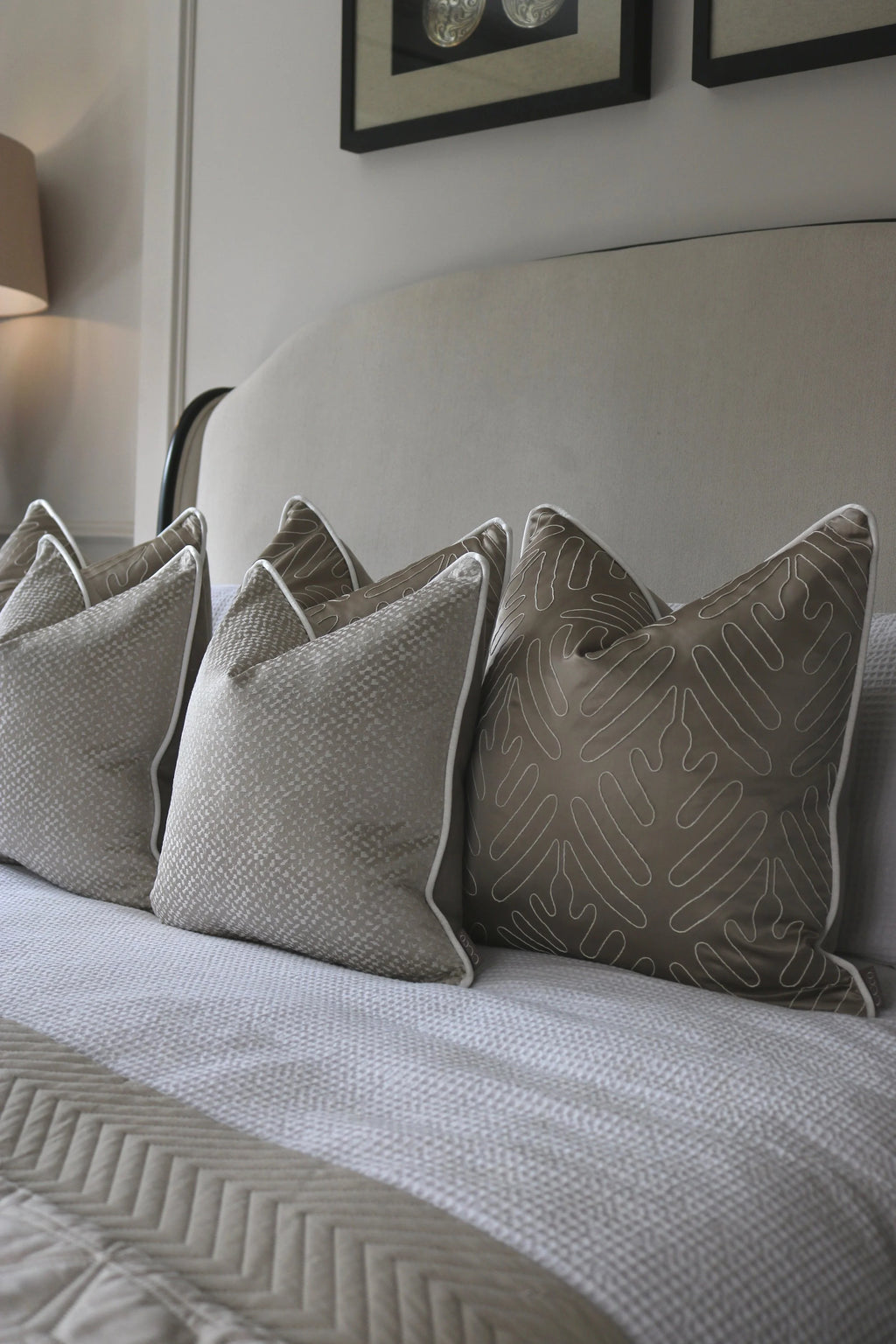 Limited Edition 'Gold and Fawn' Bed Cushion Set