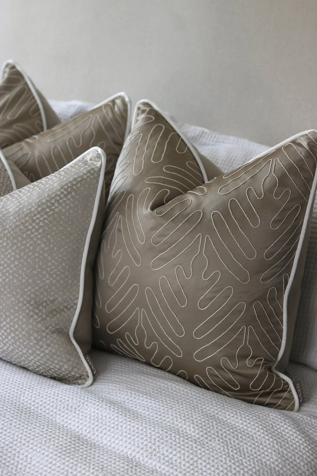 Limited Edition 'Gold and Fawn' Bed Cushion Set
