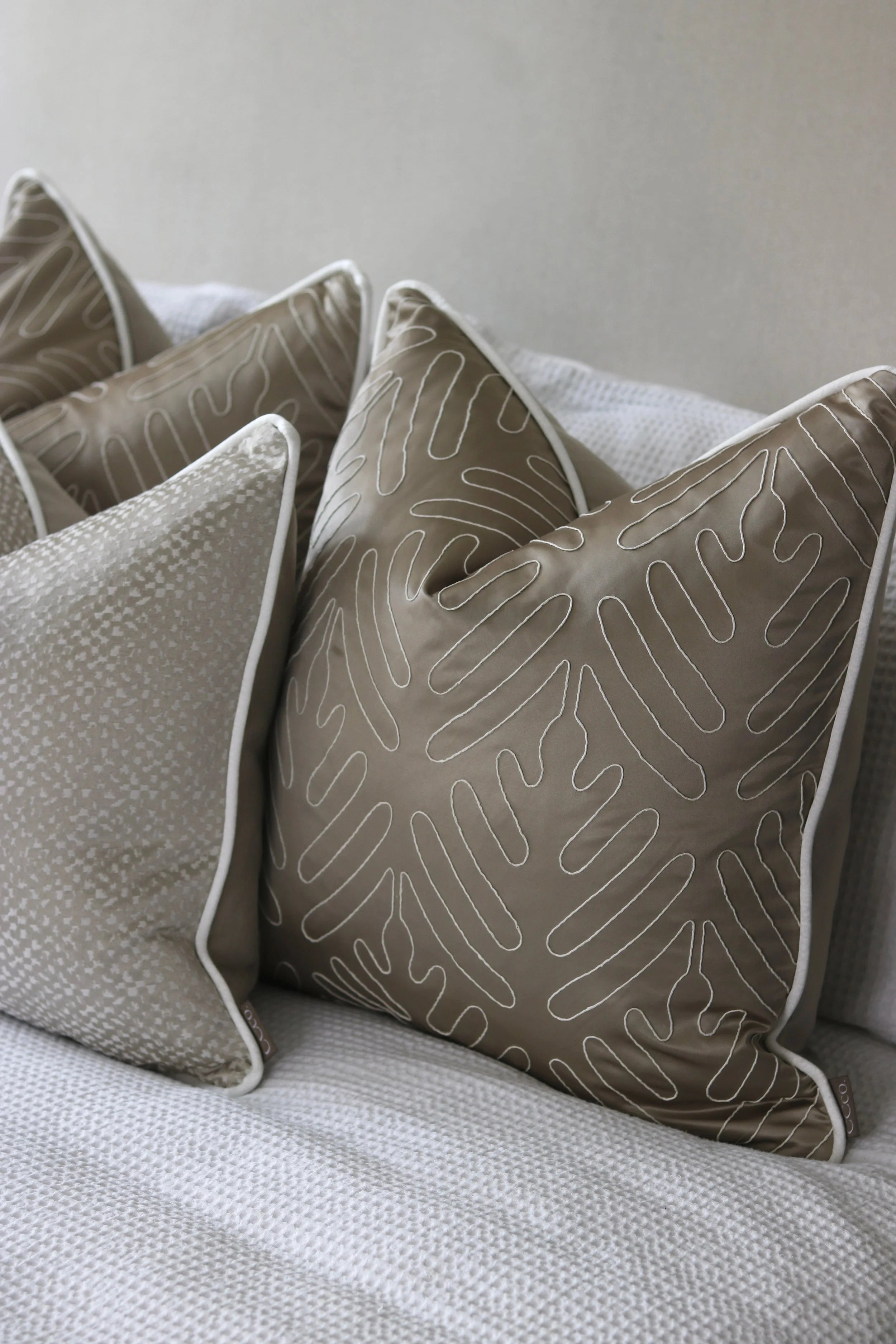 Limited Edition 'Gold and Fawn' Bed Cushion Set
