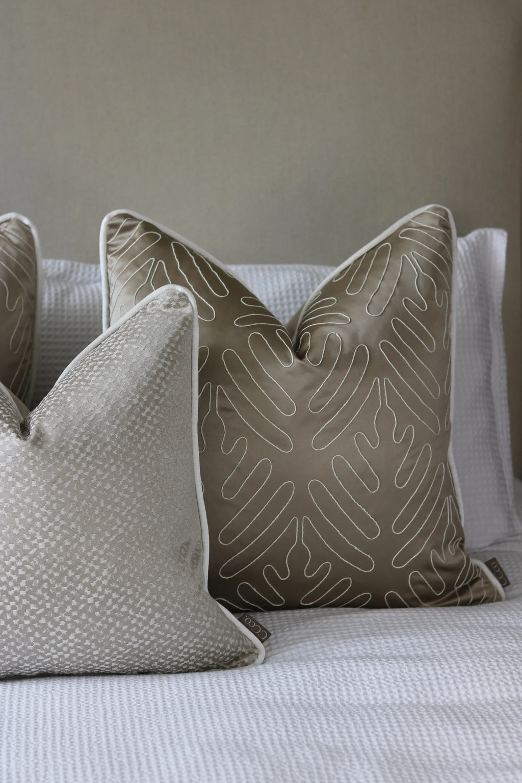 Limited Edition 'Gold and Fawn' Bed Cushion Set