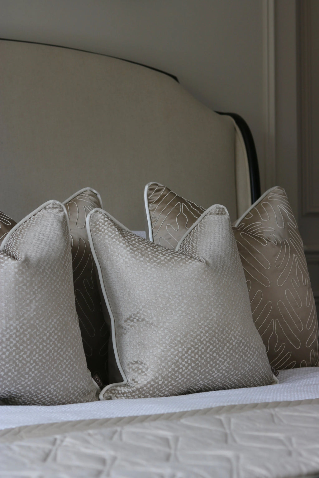 Limited Edition 'Gold and Fawn' Bed Cushion Set
