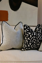 The Monochrome Velvet Sofa Cushion Set