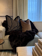 Chocolate Waffle Faux Fur Throw
