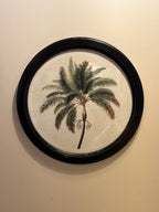 Set of 4 Round Palm Tree Pictures