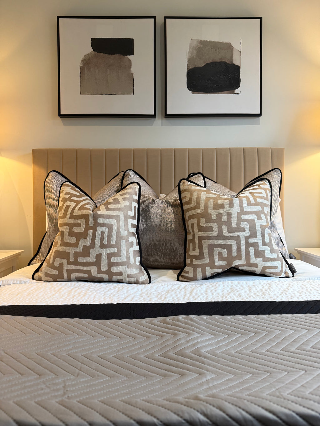 Limited Edition 'Kiri Nougat' Bed Cushion Set