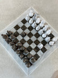 Carved Marble Chess Set