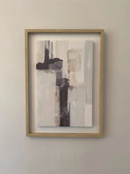 Set of 2 Brush Stroke Framed Canvas