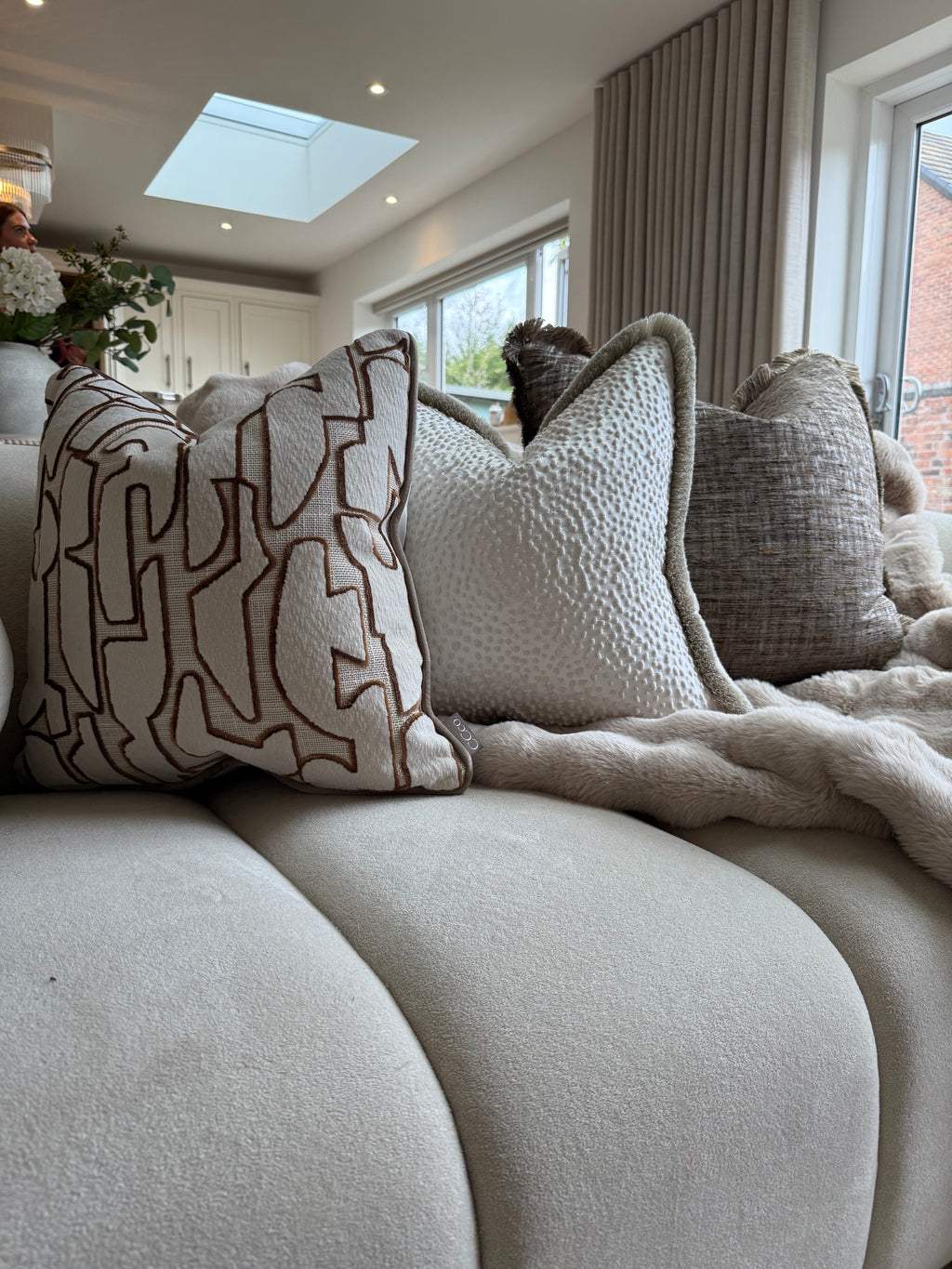 Aureli Opaline Sofa Cushion Set