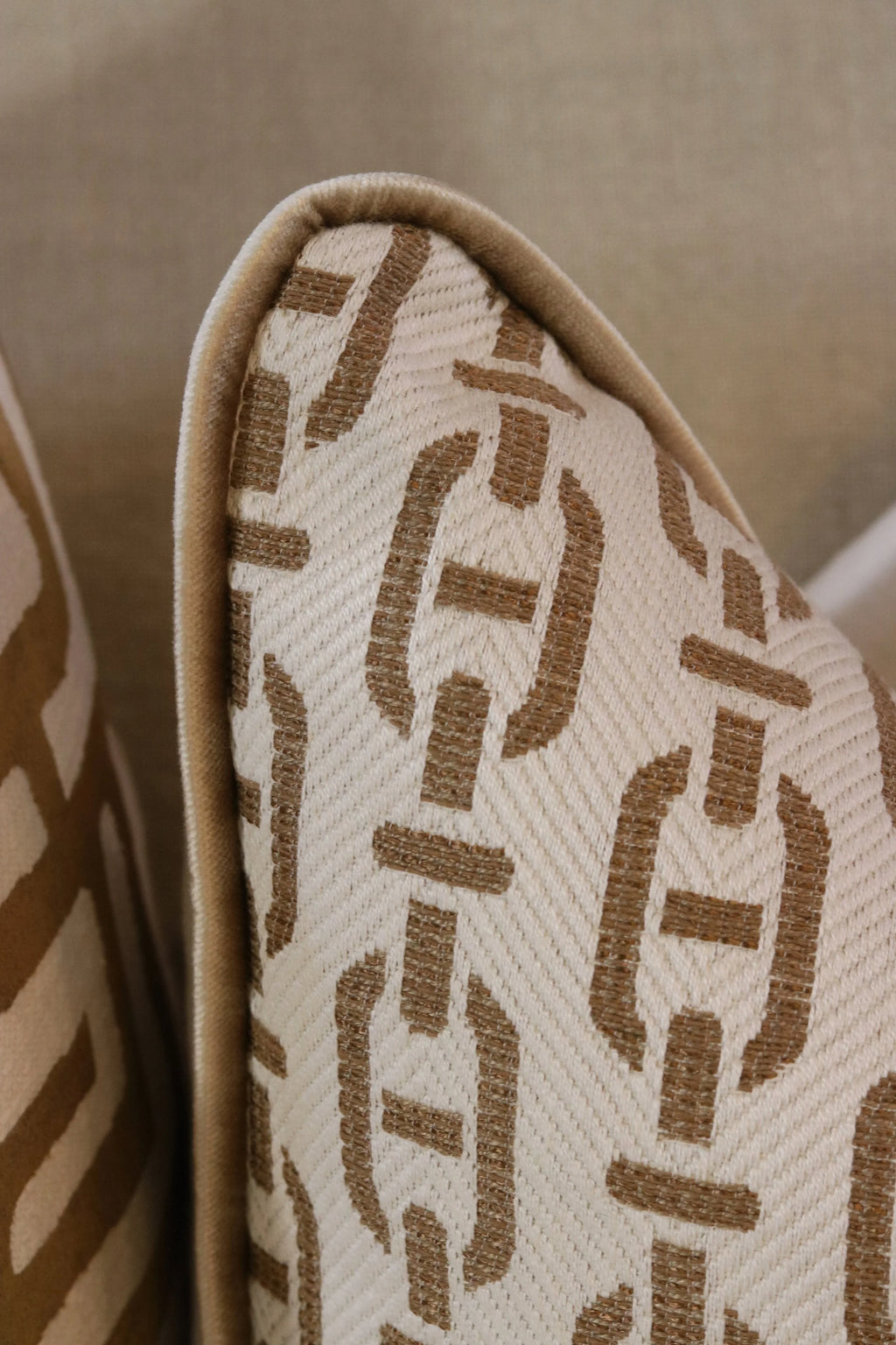 Andrew Martin 'Burlington Tan' Cushion