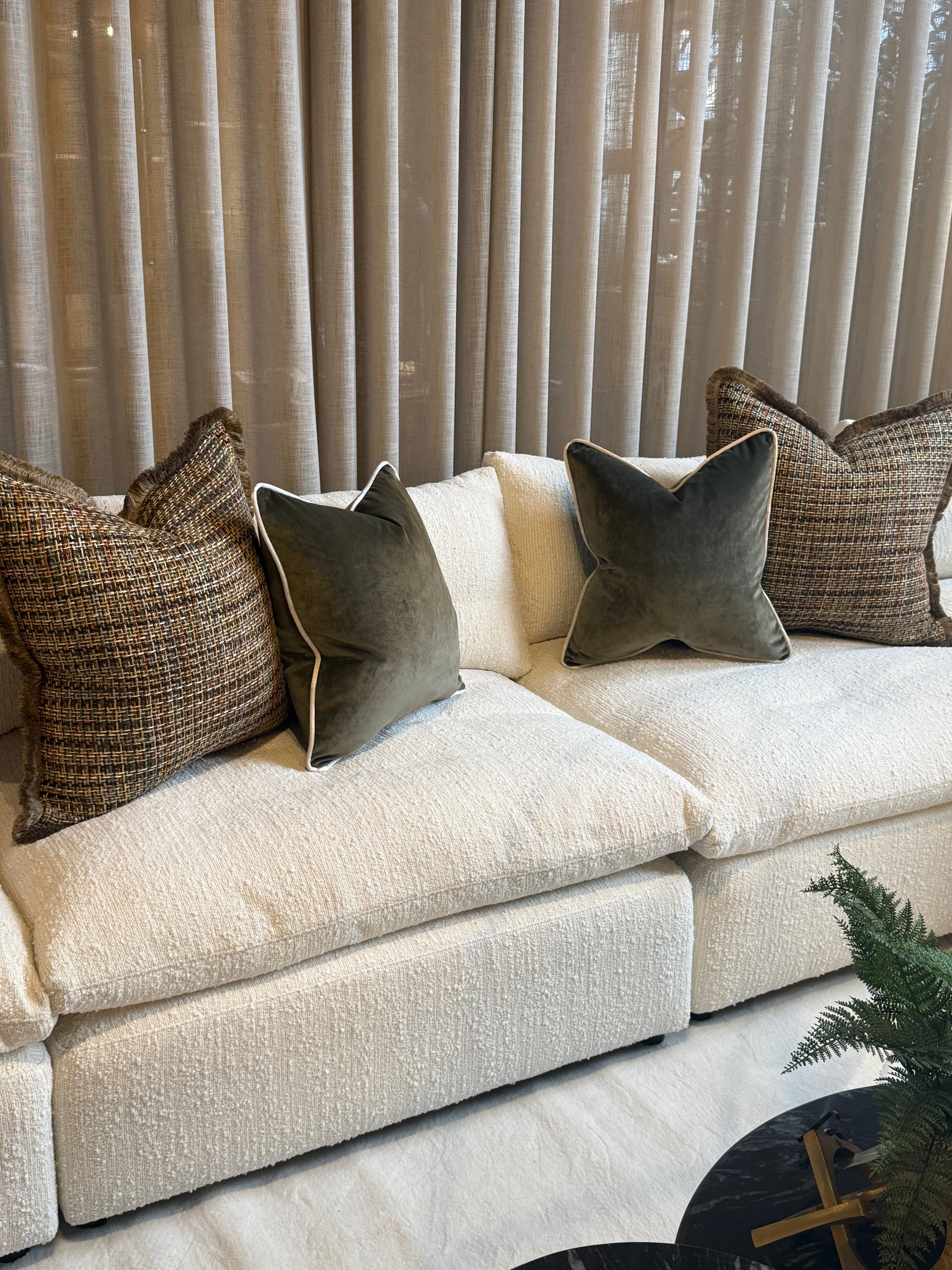 Limited Edition 'Bruyere Taupe' Sofa Cushion Set