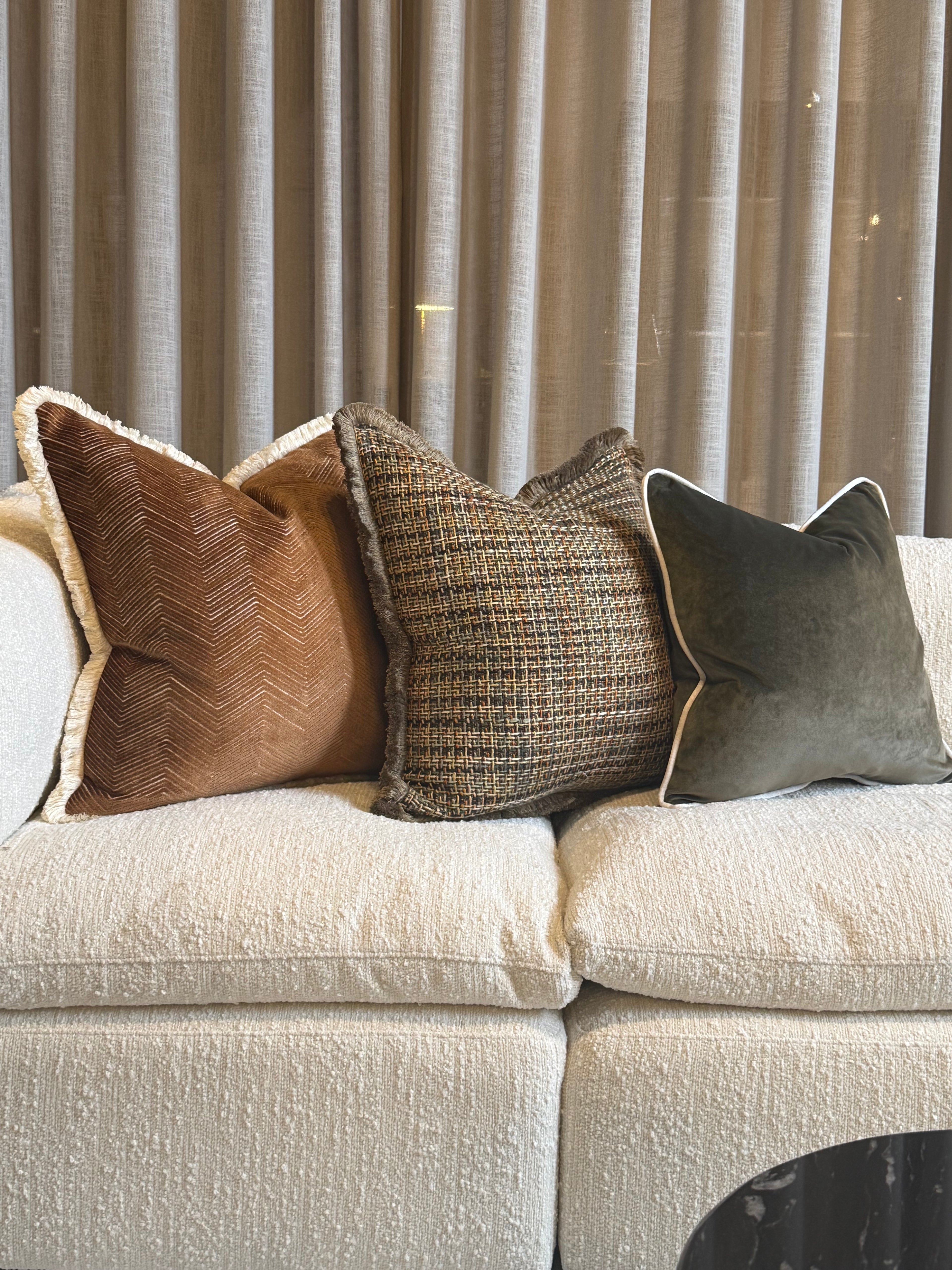 Limited Edition 'Bruyere Taupe' Sofa Cushion Set